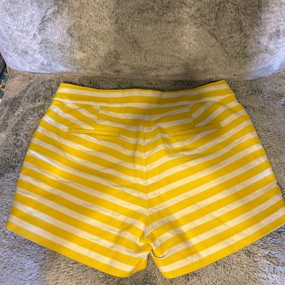 Beautiful J. Crew Yellow and White Stripe Shorts - Picture 2 of 4